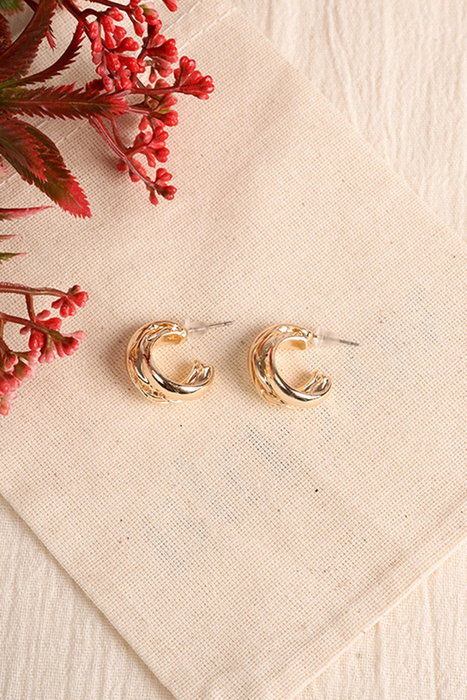 Heliophilia Silver Pendientes de Oro Dorado con Recubrimiento de Laca Heliophilia Silver Pendientes de Oro Dorado con Recubrimiento de Laca